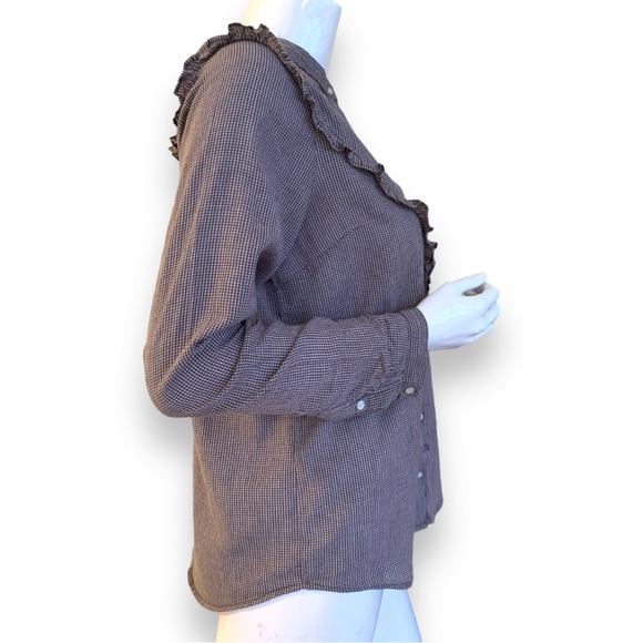 LUCKY BRAND WESTERN COWGIRL COTTON EMBROIDERED SHIRT. WOMEN’S SIZE MEDIUM - Picture 3 of 9